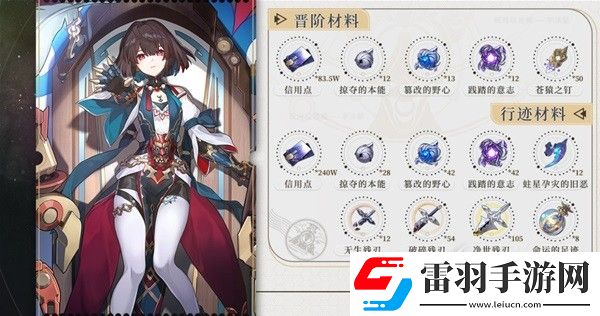 崩壞星穹鐵道雪衣培養(yǎng)素材分享