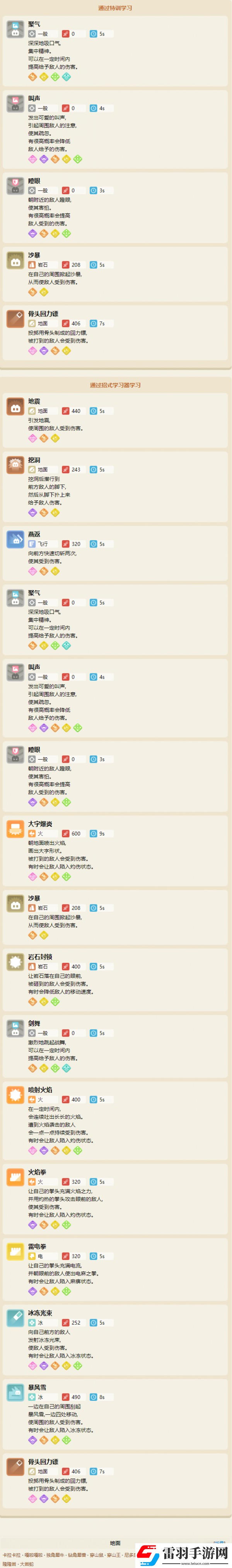 寶可夢大探險卡拉卡拉食譜及進(jìn)化指南