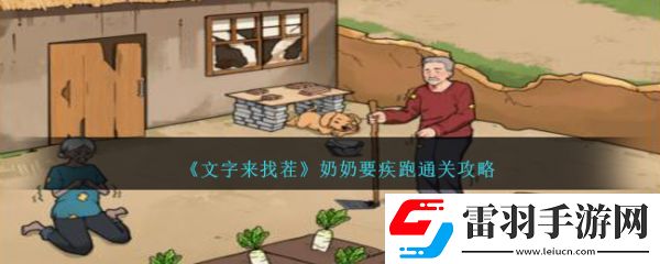 文字來找茬奶奶要疾跑怎么通關(guān)