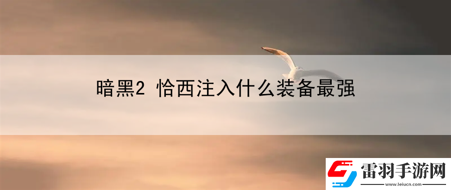 暗黑2恰西注入什么裝備最強(qiáng)