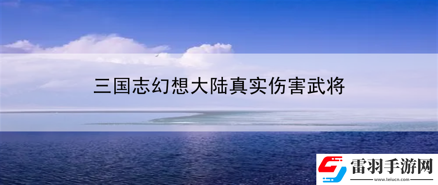 三國志幻想大陸真實傷害武將