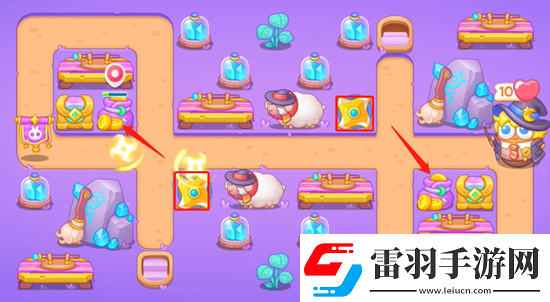 保衛(wèi)蘿卜4阿波與魔法寶藏第44關(guān)攻略