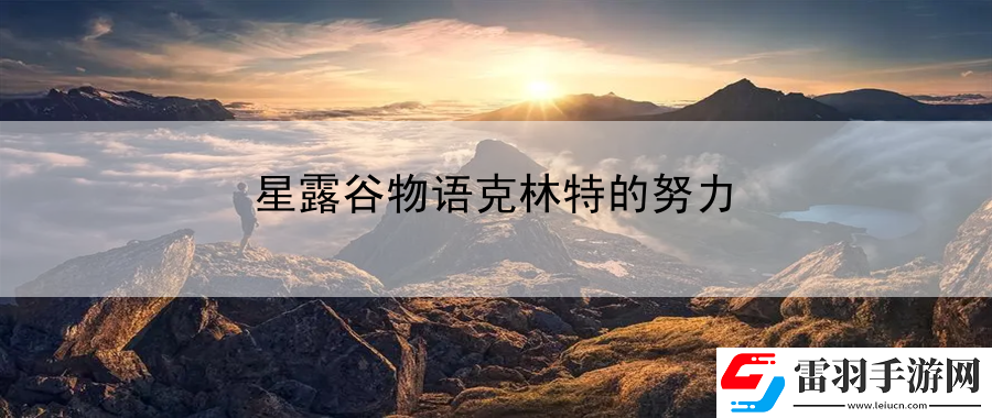 星露谷物語(yǔ)克林特的努力