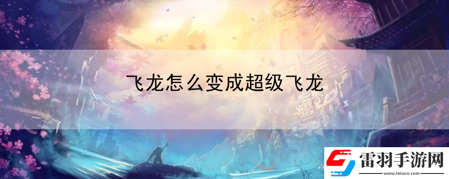 飛龍?jiān)趺醋兂沙?jí)飛龍