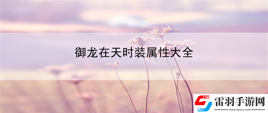 御龍在天時裝屬性大全