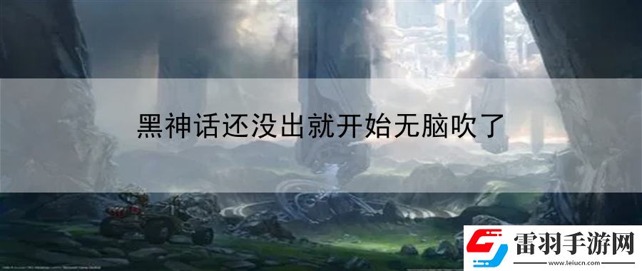 黑神話還沒出就開始無腦吹了