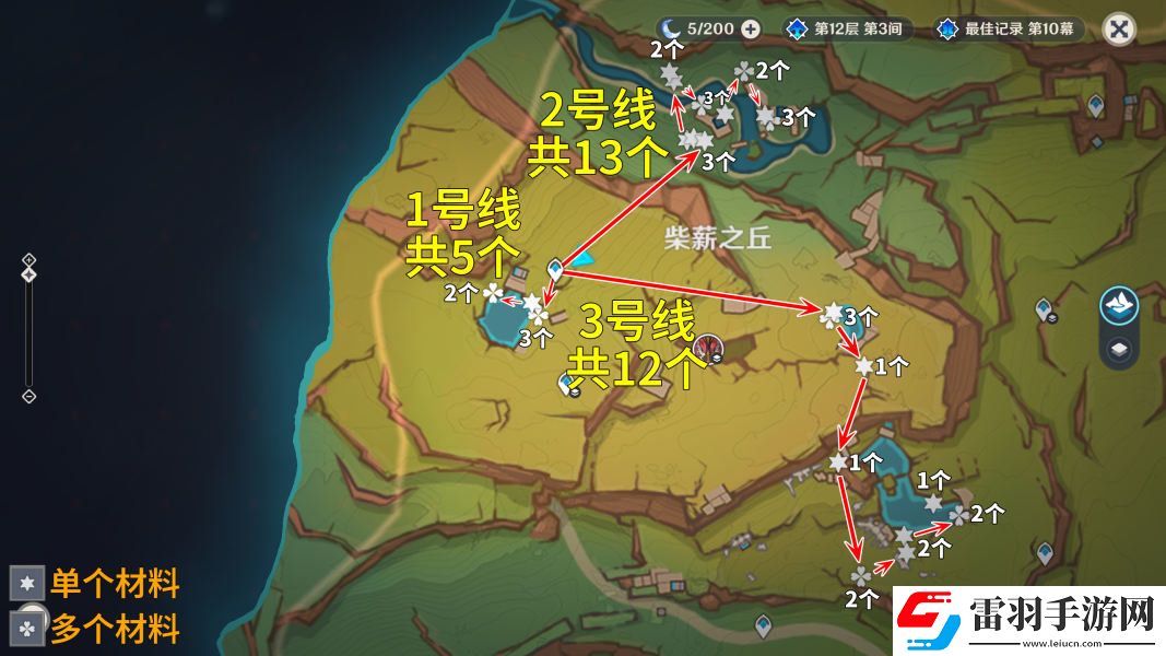 原神灼灼彩菊位置在哪里原神灼灼彩菊采集點(diǎn)采集路線詳解
