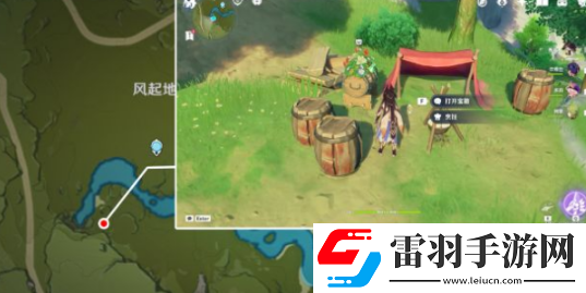 原神風(fēng)起地附近的紅色帳篷在哪