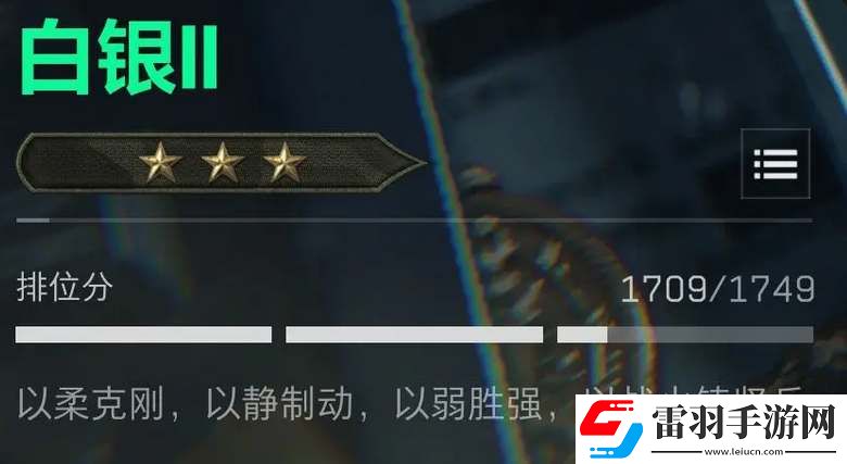 三角洲行動(dòng)排位段位等級(jí)一覽