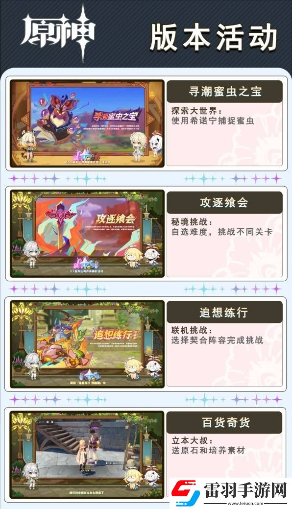原神5.1版本更新了什么5.1版本更新內(nèi)容預覽