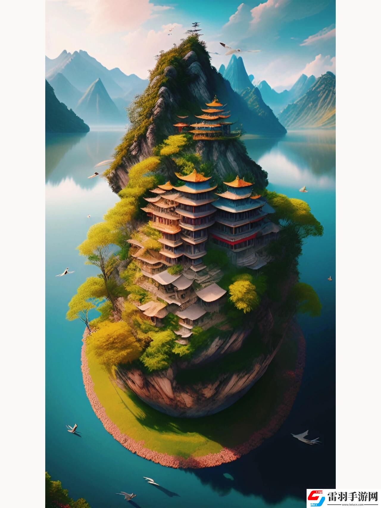 雨打張篵上閣樓