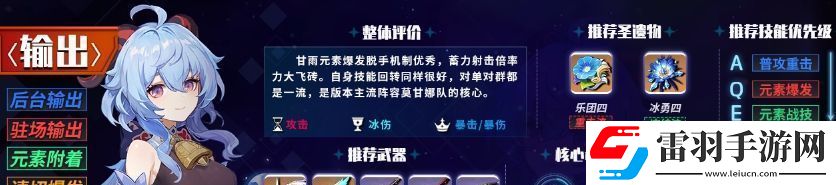 原神1.6主c強(qiáng)度排行