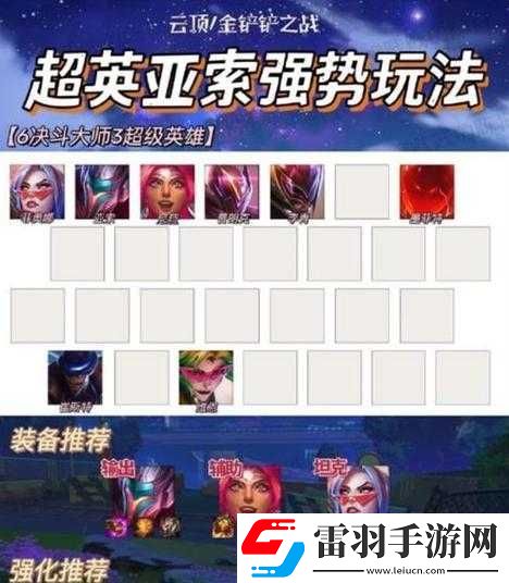金鏟鏟之戰(zhàn)亞索怎么玩