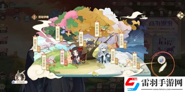 食物語四周年羽毛天工石位置