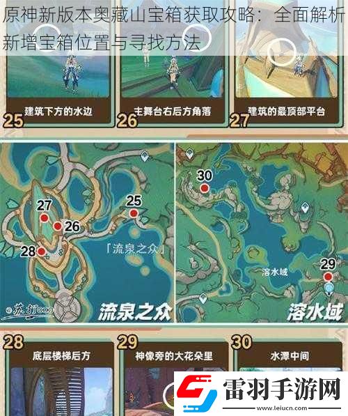 原神新版本奧藏山寶箱獲取攻略