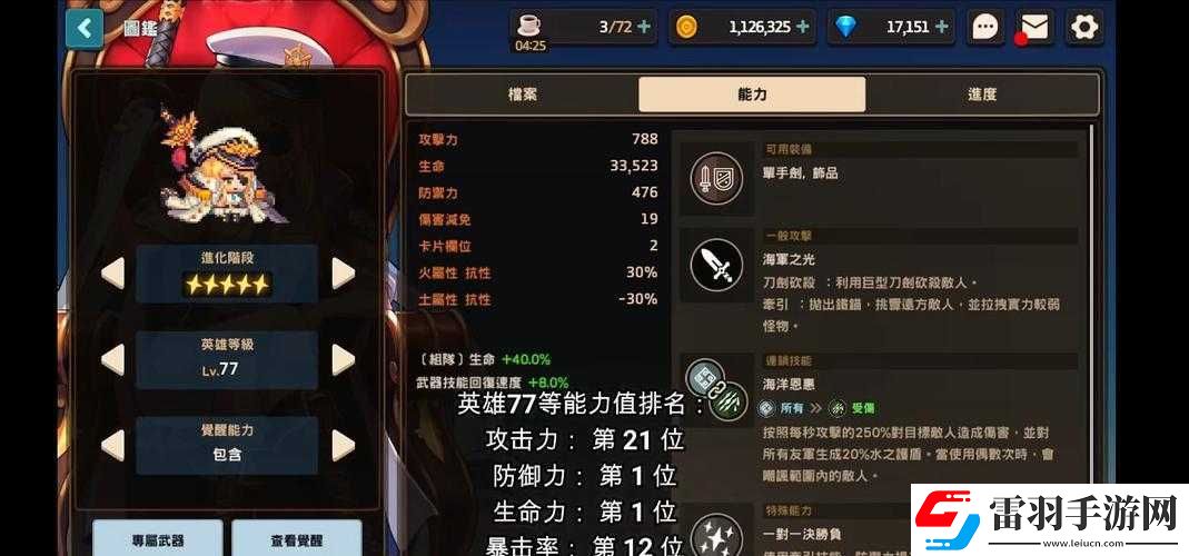 坎公騎冠劍船長強度解析與培養(yǎng)建議