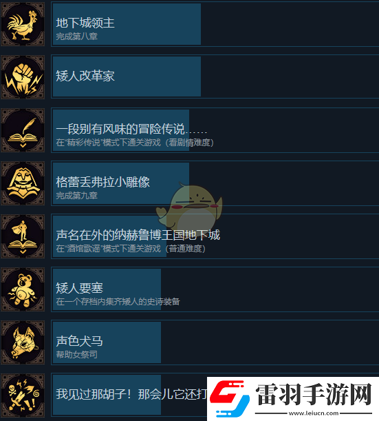 納赫魯博王國(guó)地下城混沌護(hù)符哪些成就