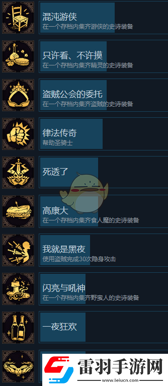 納赫魯博王國(guó)地下城混沌護(hù)符哪些成就