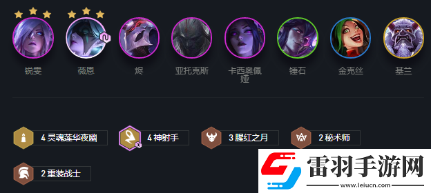 云頂之弈10.23夜幽神射怎么玩夜幽神射玩法陣容詳解