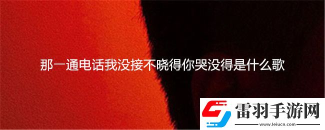 那?通電話我沒接不曉得你哭沒得是什么歌