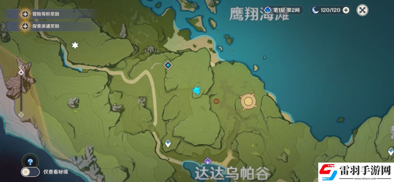 原神蒙德地靈龕分布圖