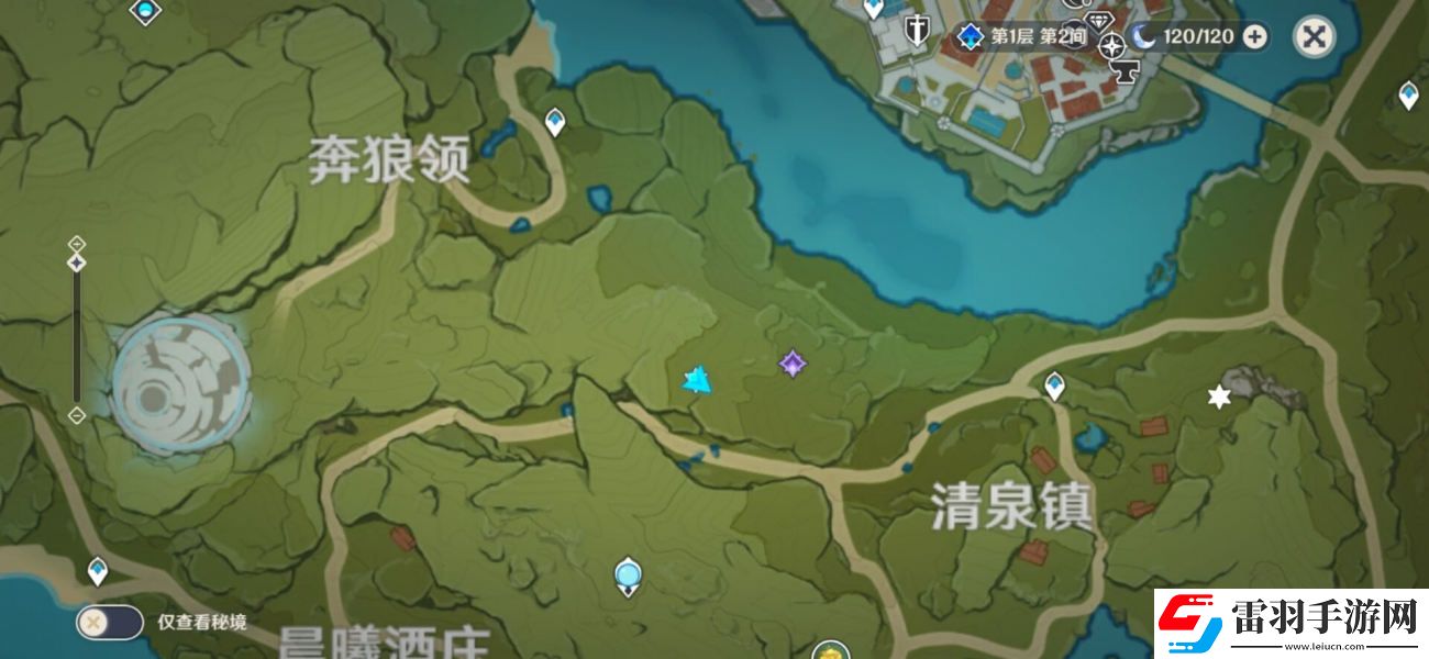 原神蒙德地靈龕分布圖