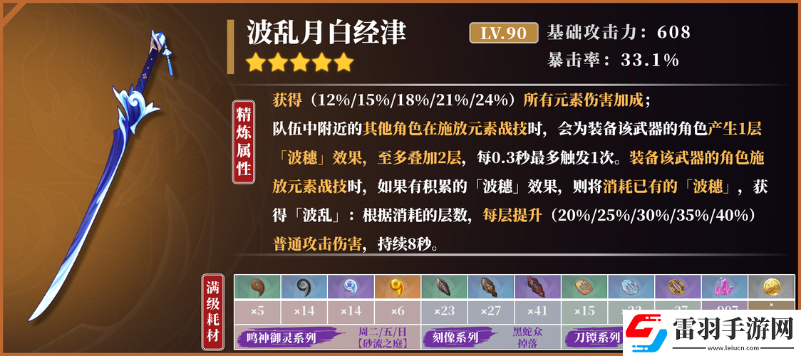 原神神里綾人專武與綠劍選擇指南