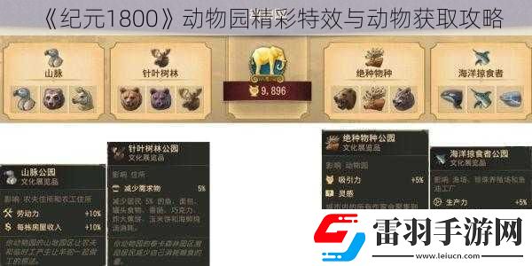 紀(jì)元1800動(dòng)物園精彩特效與動(dòng)物獲取攻略