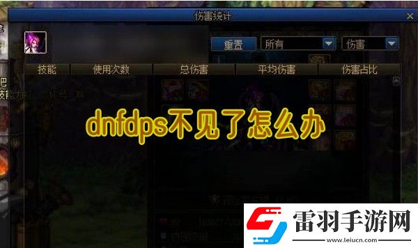 dnfdps不見了怎么辦