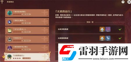 原神攻逐饗會第六關(guān)元素的運(yùn)行滿獎(jiǎng)勵(lì)陣容推薦