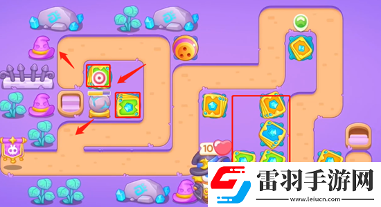 保衛(wèi)蘿卜4阿波與魔法寶藏第63關(guān)怎么過