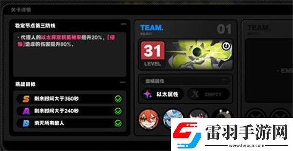 絕區(qū)零防衛(wèi)戰(zhàn)第三層陣容推薦