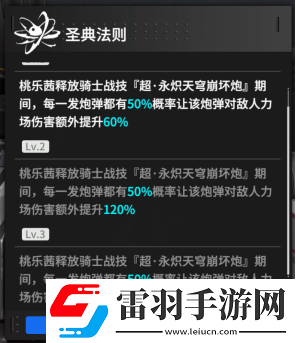 終末陣線桃樂茜被動(dòng)技能有哪些