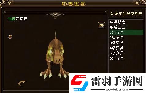 天龍八部75級暴龍寶寶