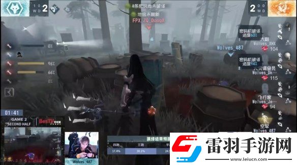 群狼呼嘯！Wolves戰(zhàn)隊(duì)磨牙利爪**連捷——第五人格2024秋季賽第八周賽報(bào)發(fā)布