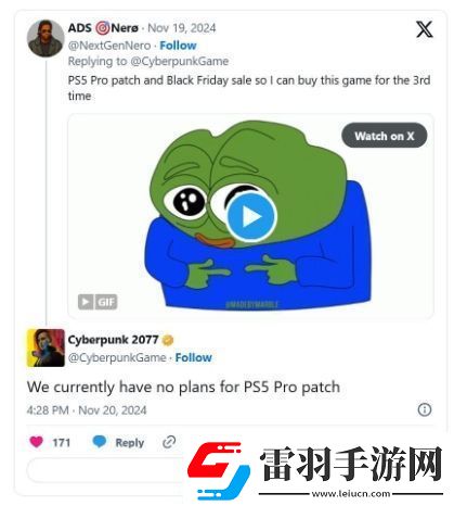 CDPR沒有計(jì)劃推出賽博朋克2077PS5