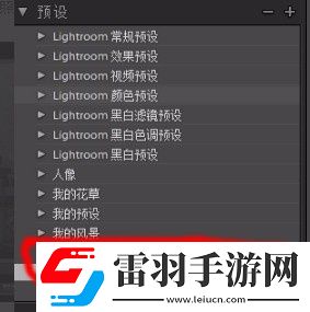 lr怎么設(shè)置預(yù)設(shè)