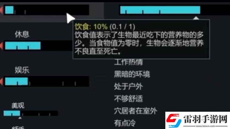 環(huán)世界營養(yǎng)機(jī)功能全面解析