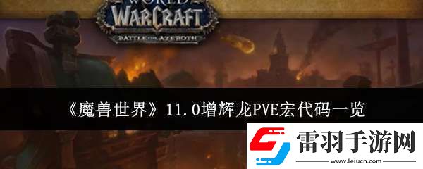 魔獸世界11.0增輝龍PVE宏代碼是什么