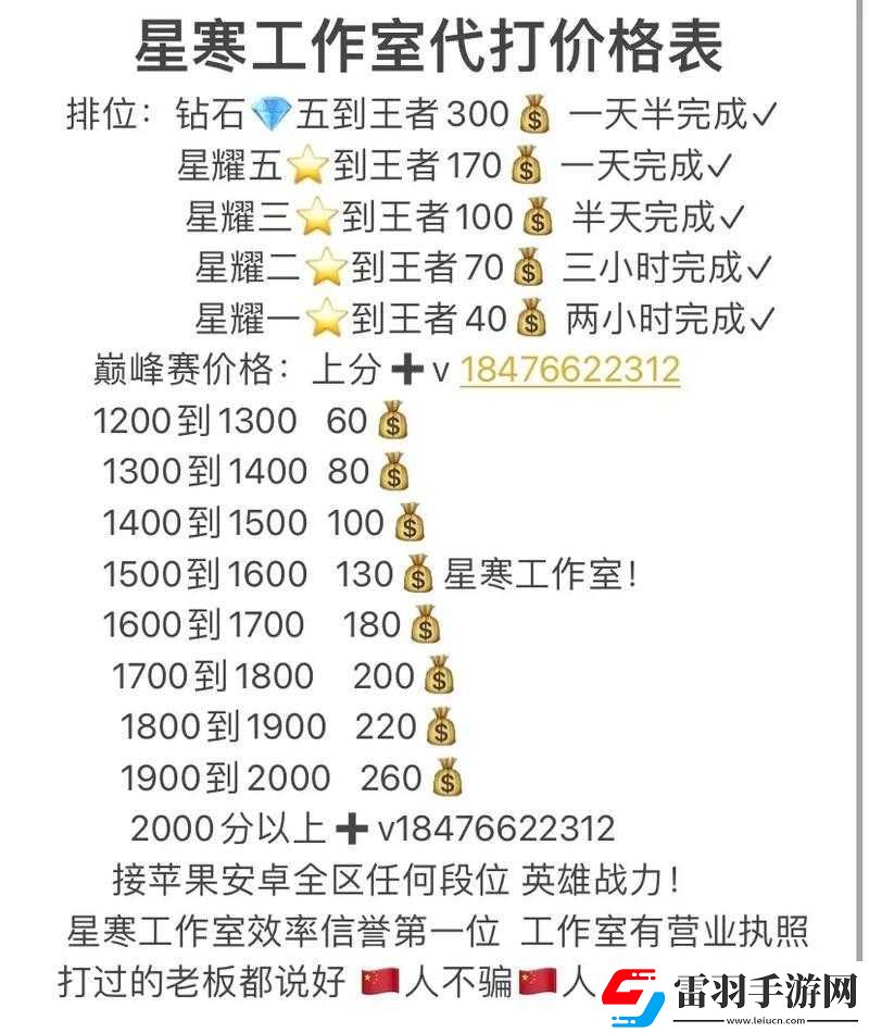 王者榮耀低分排位賽高效上分