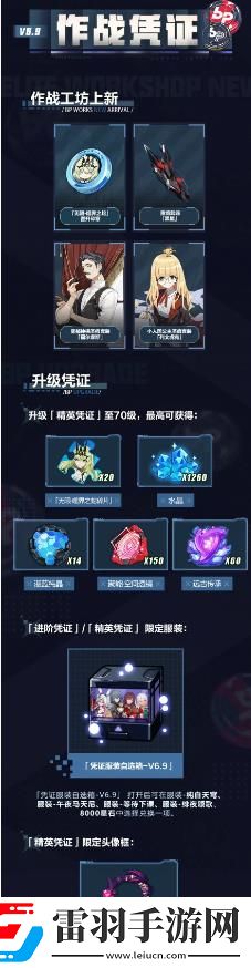 崩壞3作戰(zhàn)憑證6.9版本有哪些獎勵